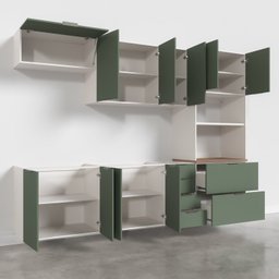 Cozinha Modulada 5 Peças Sem Tampo 2 Aéreos 2 Balcões 1 Torre Quente Ipanema CabeCasa MadeiraMadeira - 11
