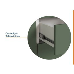 Cozinha Modulada 5 Peças Sem Tampo 2 Aéreos 2 Balcões 1 Torre Quente Ipanema CabeCasa MadeiraMadeira - 9