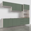 Ver imagem 3 de Cozinha Modulada 5 Peças 2 Aéreos 2 Balcões 1 Torre Quente Ipanema CabeCasa MadeiraOriginals