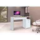 Ver imagem 5 de Conjunto 3 Armários Organizador e 1 Mesa Escrivaninha Office 1 Balcão Escritório Branco com Nature -