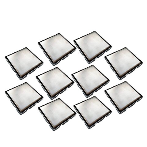 Ralo Oculto Invisivel 15x15 Inox Anti Odor Kit 10 Uni Box Banheiro Cozinha Varanda Lavabo Lavanderia