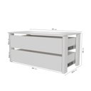 Ver imagem 3 de Kit Planejado Gaveteiro 87cm Hera CabeCasa MadeiraOriginals Branco/Algodão