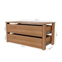 Ver imagem 4 de Kit Planejado Gaveteiro 87cm Hera CabeCasa MadeiraOriginals Marrom/Louro