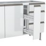 Gabinete de Cozinha para Pia 180 em Aço Gaia 3 Portas Branco - Cozimax - 3