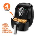 Ver imagem 2 de Fritadeira Elétrica Air Fryer Mondial Afn-40-LE 4L Preta - 220V