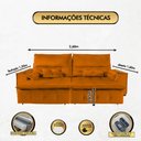 Ver imagem 2 de Sofá Fusion 2.60m Elétrico com Usb e Vibro Massagem - Terra