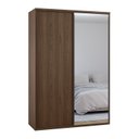 Ver imagem 3 de Guarda-Roupa Modulado Solteiro 1,60m 2 Portas de Correr Espelho 3 Gavetas 100% MDF Attuale