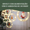 Ver imagem 4 de Pisca Cascata 130led 3,0m Branco Quente Cortina Varal Figura Prova D'água Decoração Natal Luvinco