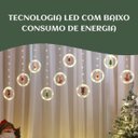 Ver imagem 6 de Pisca Cascata 130led 3,0m Branco Quente Cortina Varal Figura Prova D'água Decoração Natal Luvinco
