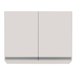 Armário Aéreo 80cm 2 Portas Califórnia Branco - Lumil Móveis - 5
