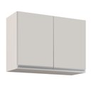 Ver imagem 3 de Armário Aéreo 80cm 2 Portas Califórnia Branco - Lumil Móveis