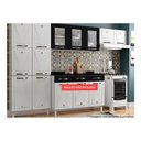 Ver imagem 1 de Cozinha Modulada Completa Star New 3 Peças (2 Armários + 1 Paneleiro) Cpt106 Branco/preto -