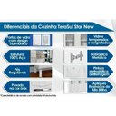 Ver imagem 3 de Cozinha Modulada Completa Star New 3 Peças (2 Armários + 1 Paneleiro) Cpt106 Branco/preto -
