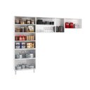 Ver imagem 5 de Cozinha Modulada Completa Star New 3 Peças (2 Armários + 1 Paneleiro) Cpt106 Branco/preto -