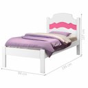 Ver imagem 3 de Cama Solteiro com Cabeceira Iris Branco Rosa
