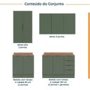 Ver imagem 7 de Cozinha Modulada 4 Peças com Tampo 2 Aéreos 5 Portas e 2 Balcões Ipanema CabeCasa MadeiraOriginals