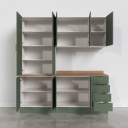 Cozinha Modulada 4 Peças com Tampo 2 Aéreos 5 Portas e 2 Balcões Ipanema CabeCasa MadeiraMadeira - 6