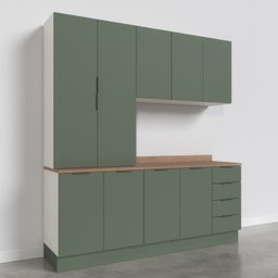 Cozinha Modulada 4 Peças com Tampo 2 Aéreos 5 Portas e 2 Balcões Ipanema CabeCasa MadeiraMadeira - 3