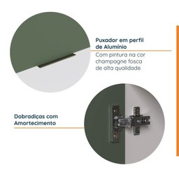 Cozinha Modulada 4 Peças com Tampo 2 Aéreos 5 Portas e 2 Balcões Ipanema CabeCasa MadeiraMadeira - 16