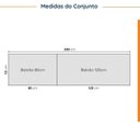 Ver mais imagens de Cozinha Modulada 4 Peças com Tampo 2 Aéreos 5 Portas e 2 Balcões Ipanema CabeCasa MadeiraOriginals