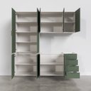 Ver imagem 6 de Cozinha Modulada 4 Peças sem Tampo 2 Aéreos 5 Portas e 2 Balcões Ipanema Cabecasa Madeiraoriginals