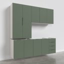 Ver imagem 3 de Cozinha Modulada 4 Peças sem Tampo 2 Aéreos 5 Portas e 2 Balcões Ipanema Cabecasa Madeiraoriginals