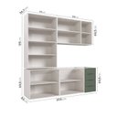 Ver imagem 4 de Cozinha Modulada 4 Peças sem Tampo 2 Aéreos 5 Portas e 2 Balcões Ipanema Cabecasa Madeiraoriginals