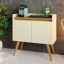 Ver imagem 1 de Buffet Aparador 2 Portas Gold Bege/Pérola/Mel