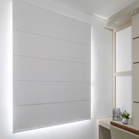 Persiana Romana Blackout Duna Cinza - Requinte Pinpoint 1,38m até 1,63m 3,4m até 3,69m