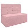 Canto Alemão Confortável para Apartamento Cozinha e Restaurantes Suede Rosa Bebe - 3