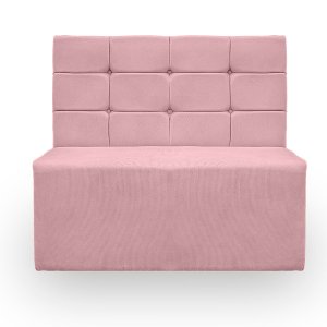 Canto Alemão Confortável para Apartamento Cozinha e Restaurantes Suede Rosa Bebe