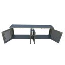Ver imagem 3 de Rack para Parede Estilo Industrial com 4 Portas de Ferro - Cor Cinza Chumbo Texturizado