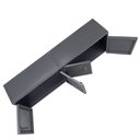 Ver imagem 6 de Rack para Parede Estilo Industrial com 4 Portas de Ferro - Cor Cinza Chumbo Texturizado
