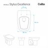 Assento Sanitário em Mdf Stylus Excellence Branco para Bacia Celite - 2