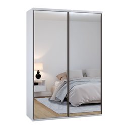 Guarda-Roupa Modulado Solteiro 1,60m 2 Portas de Correr com Espelhos 3 Gavetas 100% MDF Attuale - 3