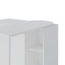 Ver imagem 7 de Escrivaninha em L com 4 Gavetas 1 Porta e Nicho London Branco