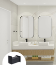 Ver imagem 2 de Cabide de Parede Banheiro 4,5cm em Aço Inox Black Matte Preto Fosco Stainless