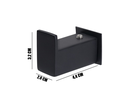 Ver imagem 4 de Cabide de Parede Banheiro 4,5cm em Aço Inox Black Matte Preto Fosco Stainless