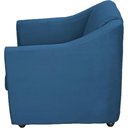 Ver imagem 4 de Kit 3 Poltronas Mila Pé de Plástico Cromado - Azul-marinho Suede