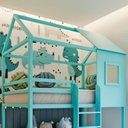 Ver imagem 6 de Beliche Infantil Casinha Janelinha Azul/Céu da Antártida