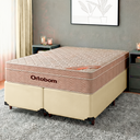 Ver imagem 1 de Conjunto Cama Box Perola Queen + Colchão Molas Ensacadas Airtech Ortobom