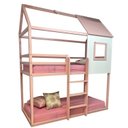 Ver imagem 2 de Beliche Infantil Casinha Janelinha Rosa/Branco