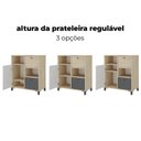 Ver mais imagens de Balcão para Escritório e Home Office com 1 Porta 2 Gavetas Nordik