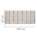 Ver imagem 2 de Painel Estofado Luxo Clara 195cm King Size para Cama Box Corino Bege - Gat Magazine