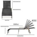 Ver imagem 3 de Espreguiçadeira Corda Náutica em Alumínio para Piscina Edícula Catar Preto