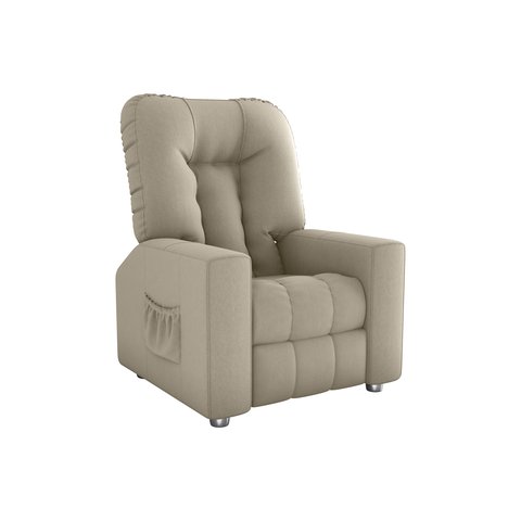 Poltrona Polly para Sala de Espera e Sala de Tv - Reclinável - Sv Decor:bege