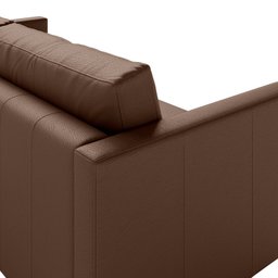 Sofá de Couro 2 Lugares Zeus YesCasa 2,00 cm - 4