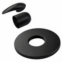 Ver imagem 4 de Kit Ducha Auto Limpante de Teto C/ Acabamento para Registro Monocomando Base Deca 4493 Preto Fosco