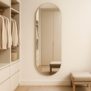 Ver imagem 6 de Espelheira para Banheiro Oval Lapidado Quarto Sala 80 X 50 Cm C/suporte