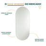 Espelheira para Banheiro Oval Lapidado Quarto Sala 80 X 50 Cm C/suporte - 3